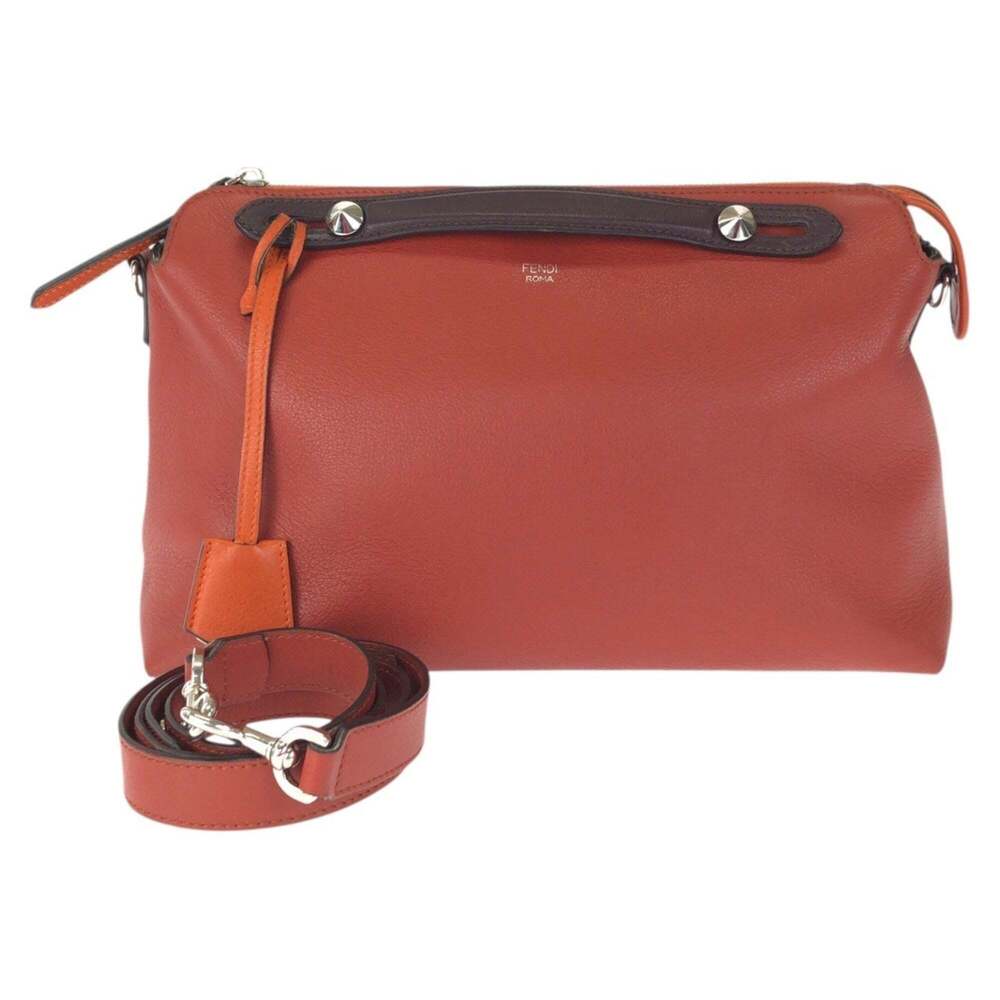 FENDI Brown Leather Shoulder Bag